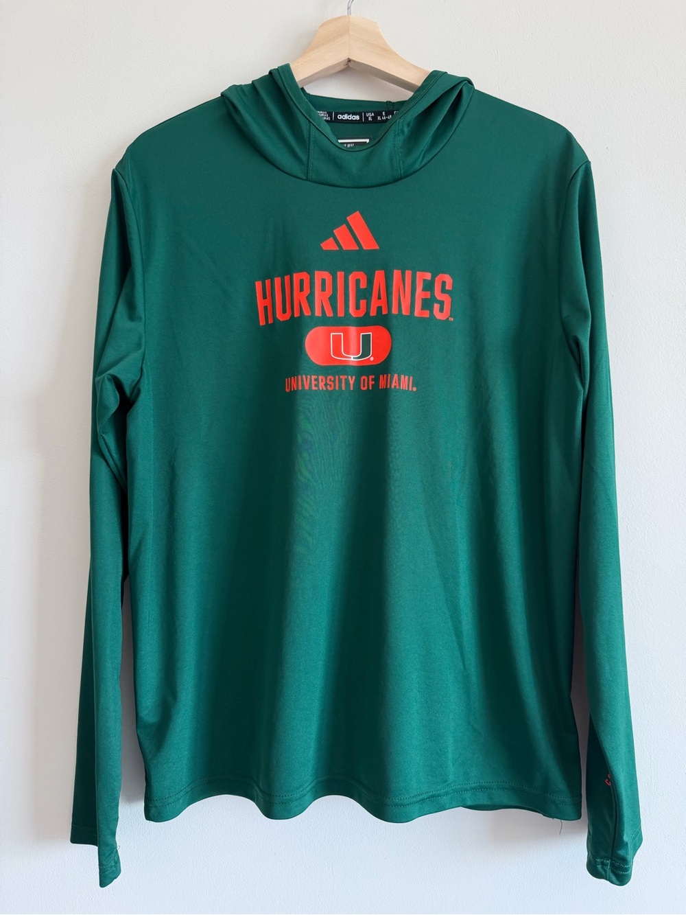 Adidas University of Miami UM Hurricane Hoodie